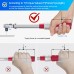 VANPO Torque Wrench 3/8, 5-60Nm Torque Wrench Set, High Accuracy ± 3% Ratchet Drive Torque Wrench with 250mm Extension Rod, Universal Joint, Magnetic Spark Plug Sleeve, Bits and Sockets