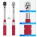 VANPO Torque Wrench 3/8, 5-60Nm Torque Wrench Set, High Accuracy ± 3% Ratchet Drive Torque Wrench with 250mm Extension Rod, Universal Joint, Magnetic Spark Plug Sleeve, Bits and Sockets