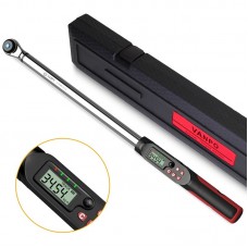 VANPO 1/2-Inch Drive Digital Torque Wrench(12.5-250.8 ft-lbs./17-340Nm), Electronic Torque Wrench with Buzzer & LED Indicator, Accurate to ±2% ,Torque Wrench Set for Bike Moto Car