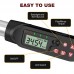 VANPO 1/2-Inch Drive Digital Torque Wrench(12.5-250.8 ft-lbs./17-340Nm), Electronic Torque Wrench with Buzzer & LED Indicator, Accurate to ±2% ,Torque Wrench Set for Bike Moto Car